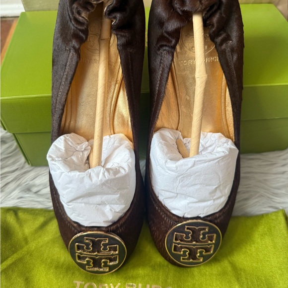 Tory Burch flat real fur size 8 - Picture 7 of 16